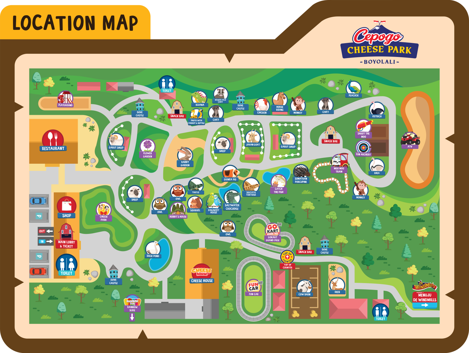 Peta area Cepogo Cheese Park